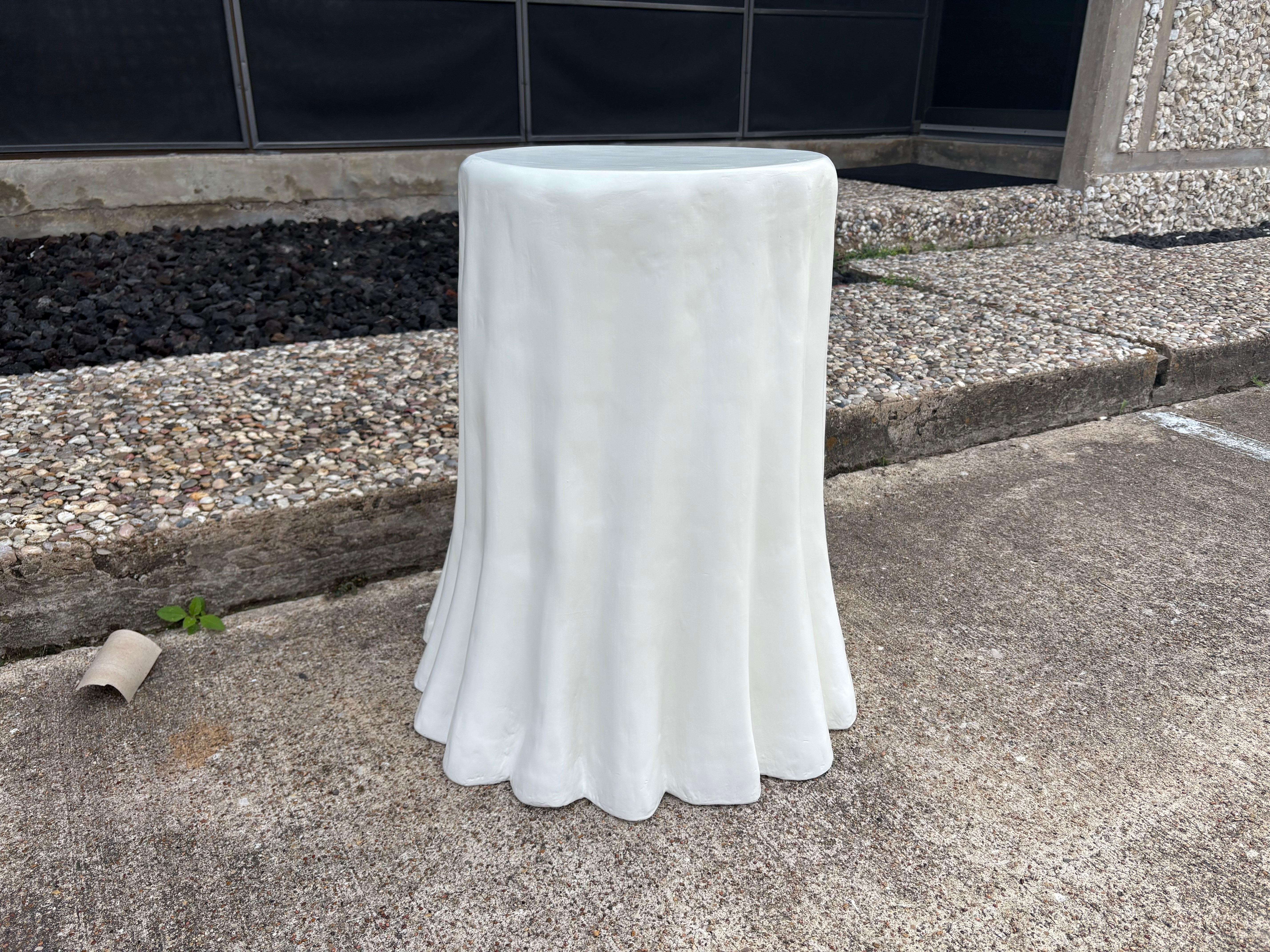 Sculptural Papier-Mâché Draped Table For Sale 1