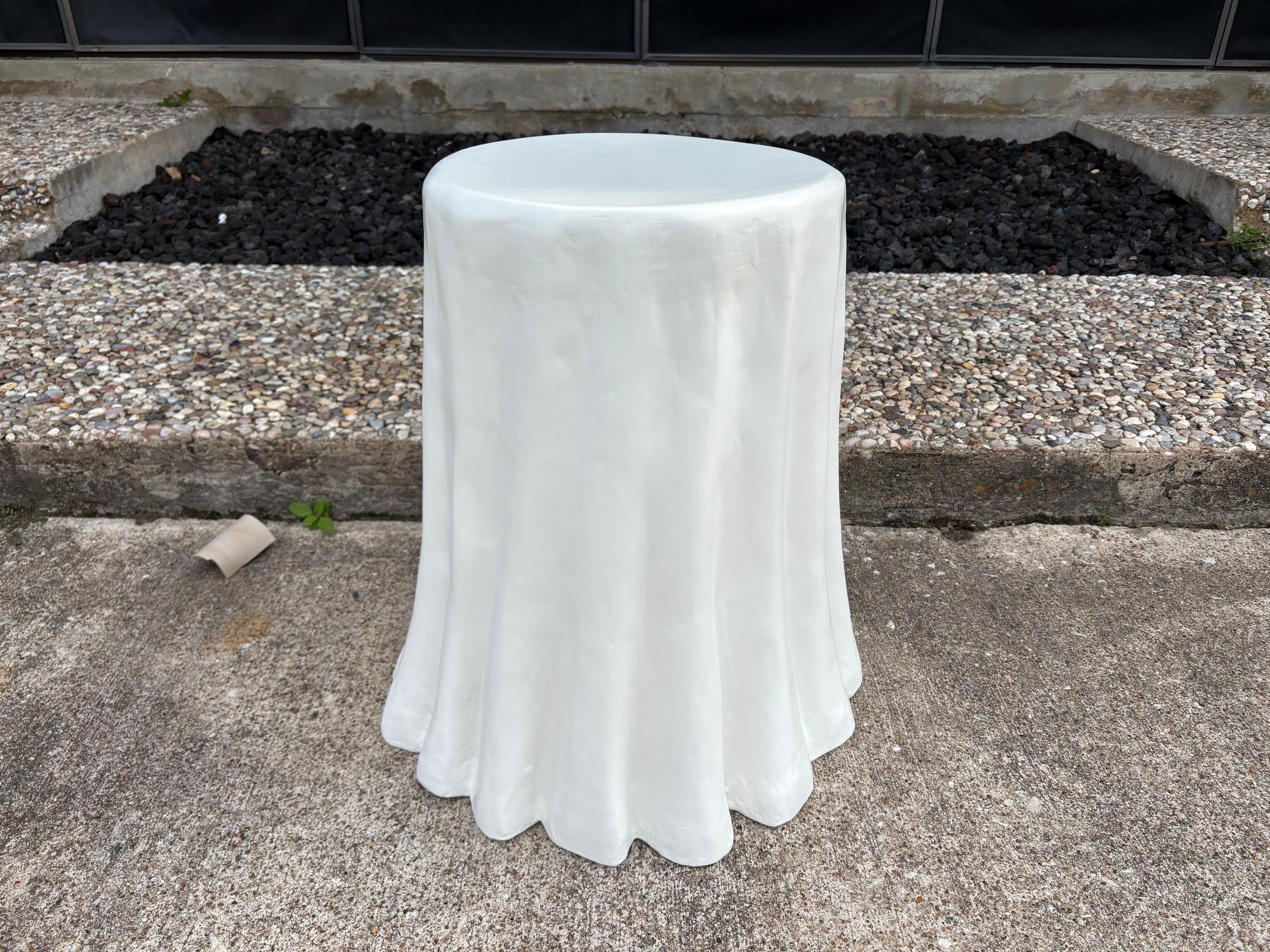 Sculptural Papier-Mâché Draped Table For Sale 2
