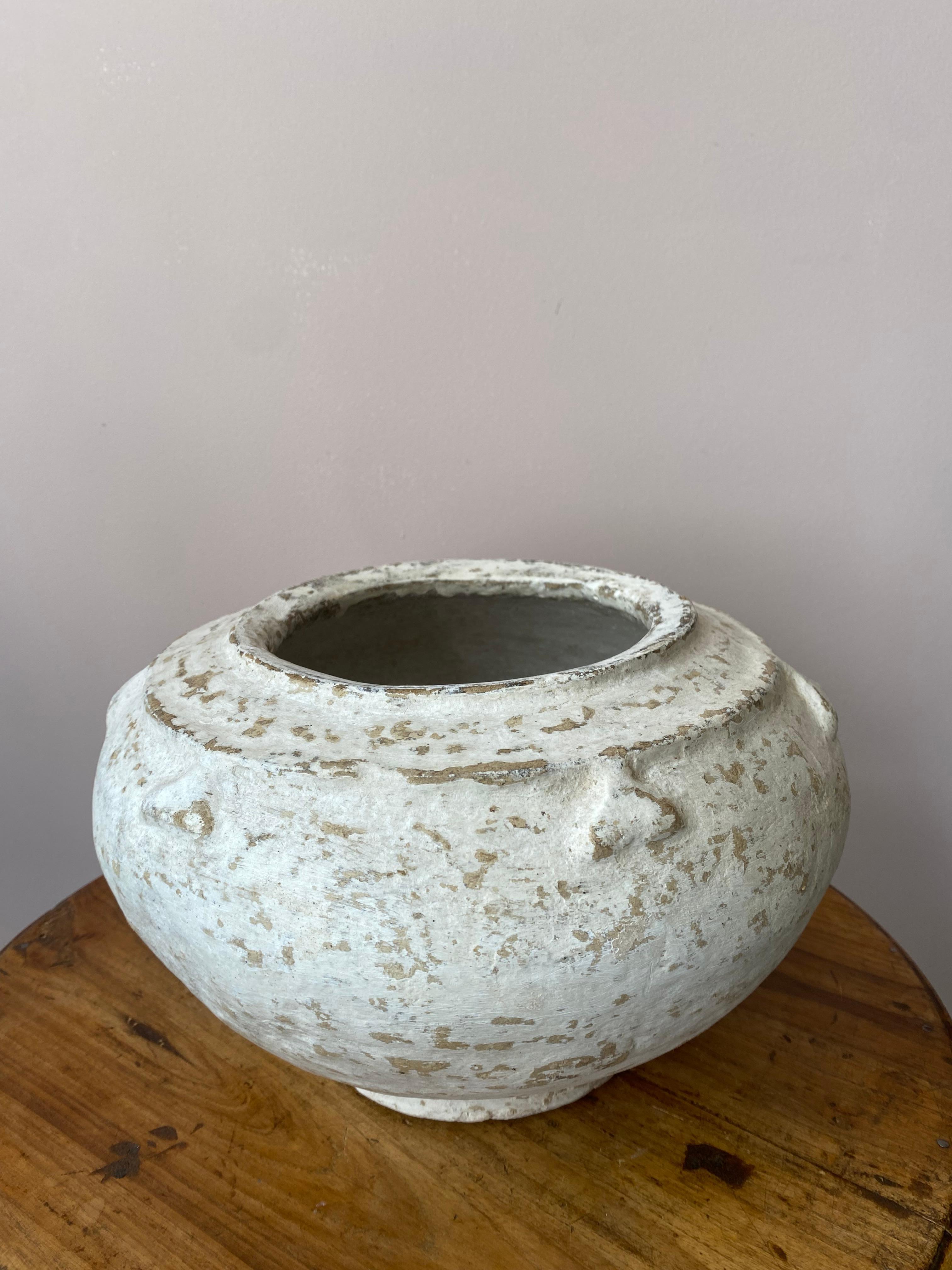 Hand-Crafted Vintage paper mached bowl For Sale