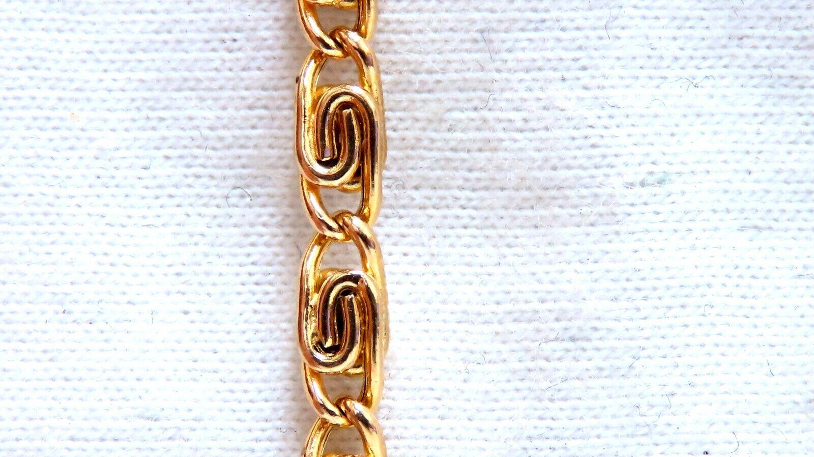 Vintage Paper Mini Clip Link 14kt Gold Bracelet In New Condition For Sale In New York, NY