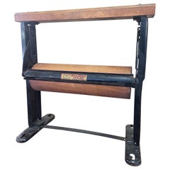 Vintage Paper Roll Dispenser and Paper Cutter by Busman Spring