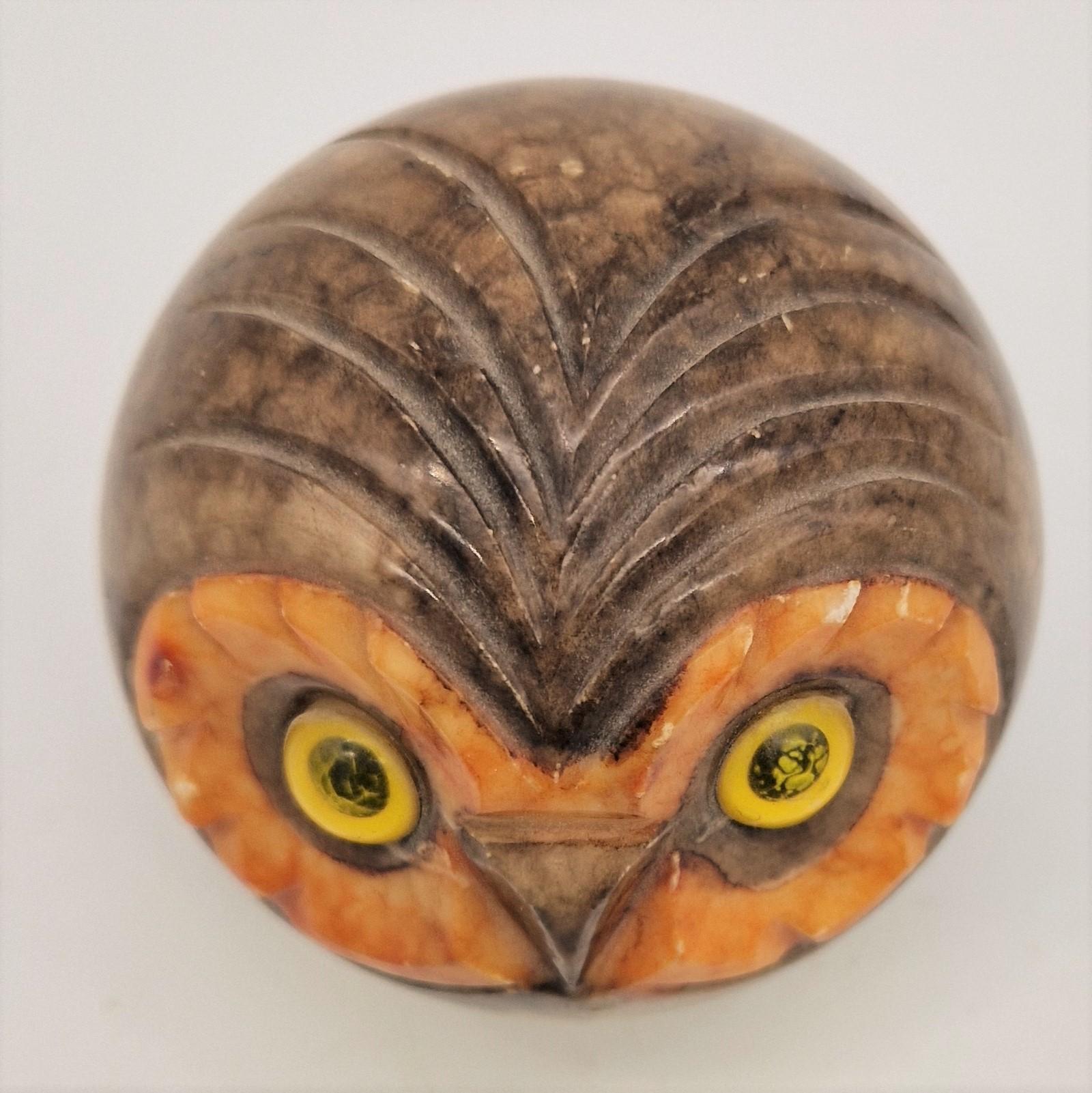 alabaster owl made in italy