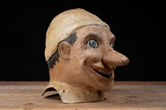 Vintage Papier-mâché Carnival Funhouse Character Head