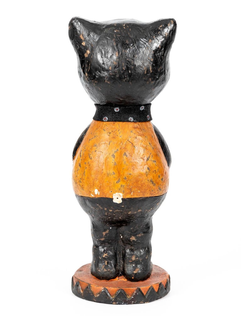 Vintage Papier Mache Cat at 1stDibs