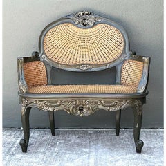 Vintage Paradigm Cane Settee