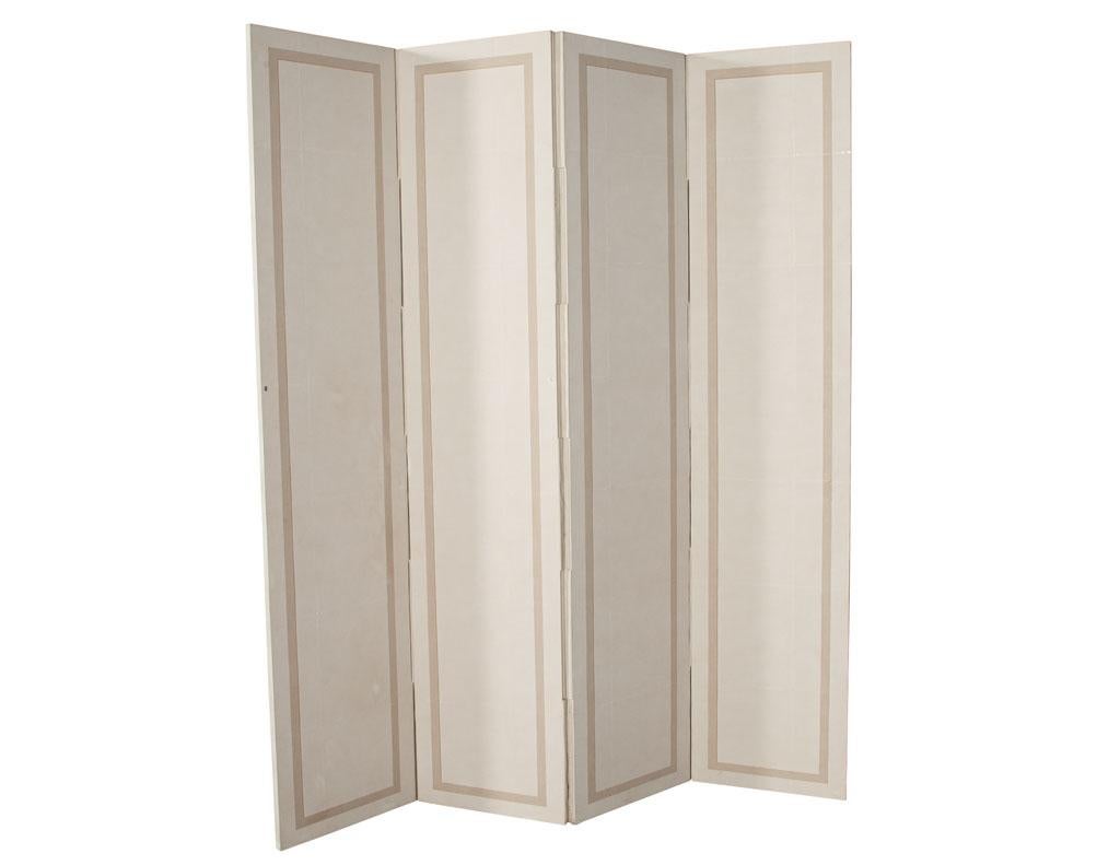 Vintage Parchment Finish Screen Room Divider at 1stDibs | art deco screens