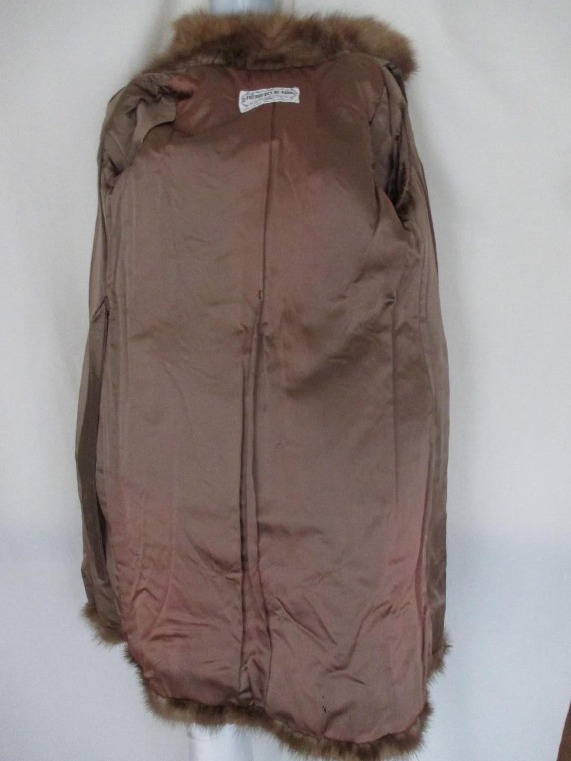 Vintage Paris Chevron Mink fur coat 2