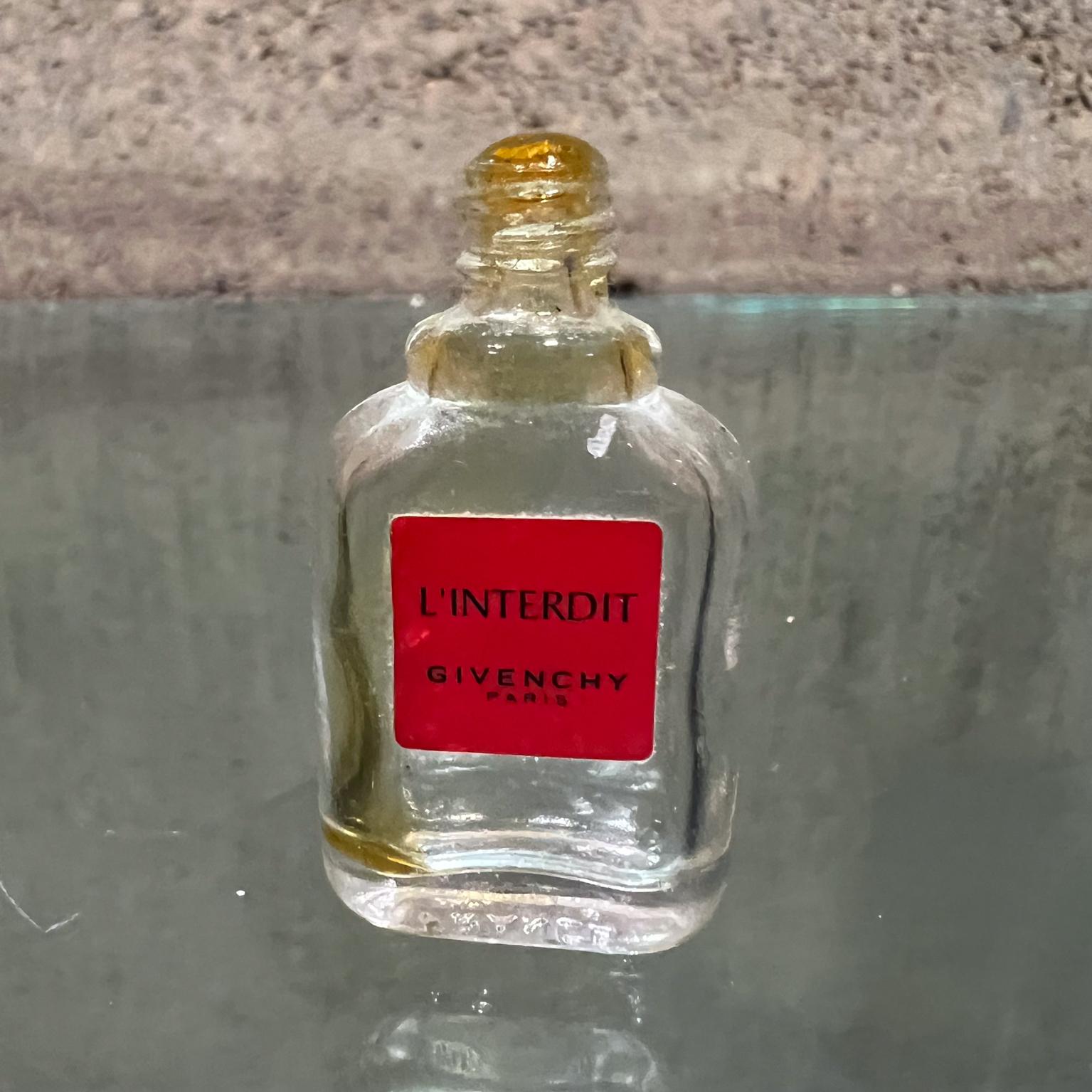 Vintage Paris Vanity Four Miniature Glass Perfume Bottles For Sale 8