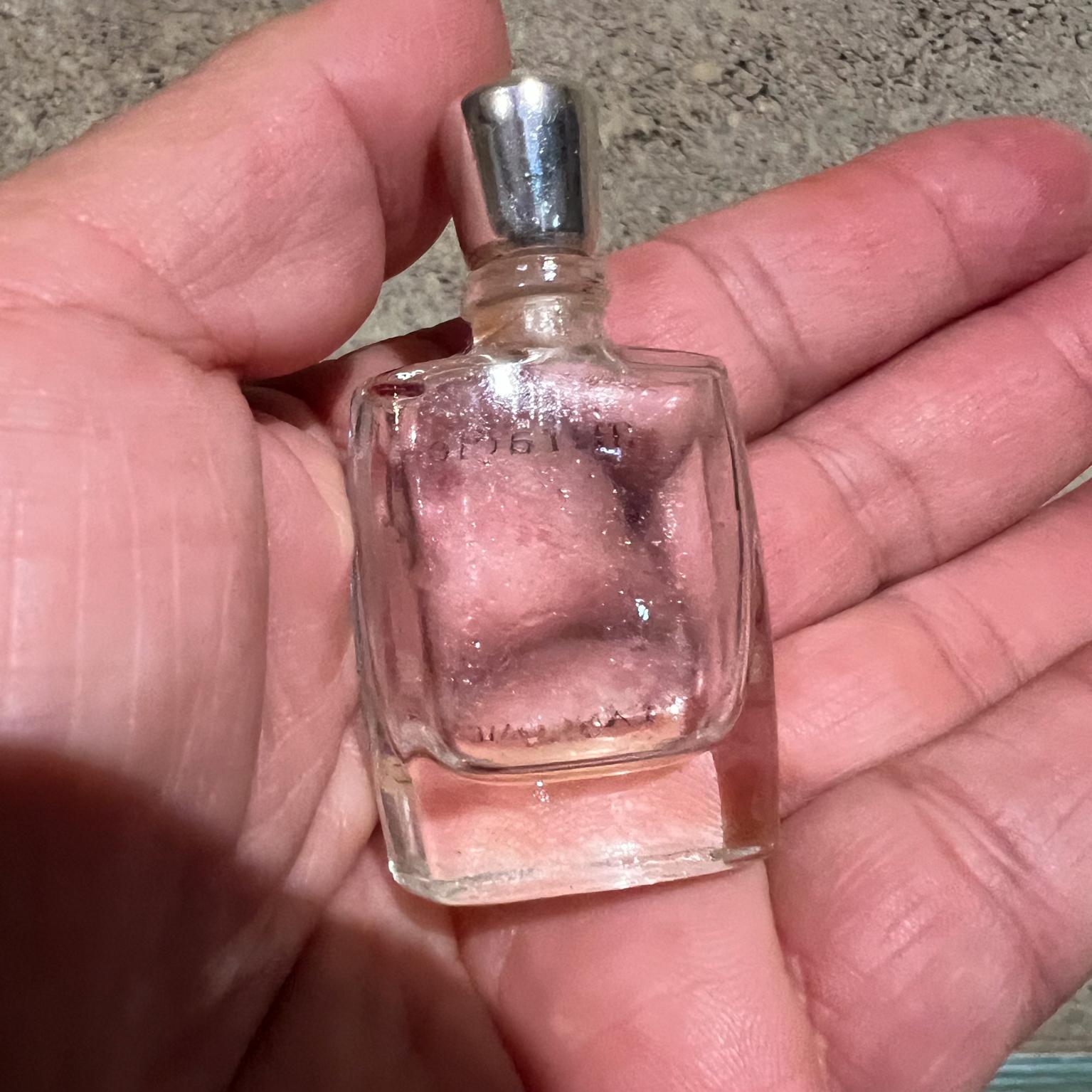 French Vintage Paris Vanity Four Miniature Glass Perfume Bottles For Sale