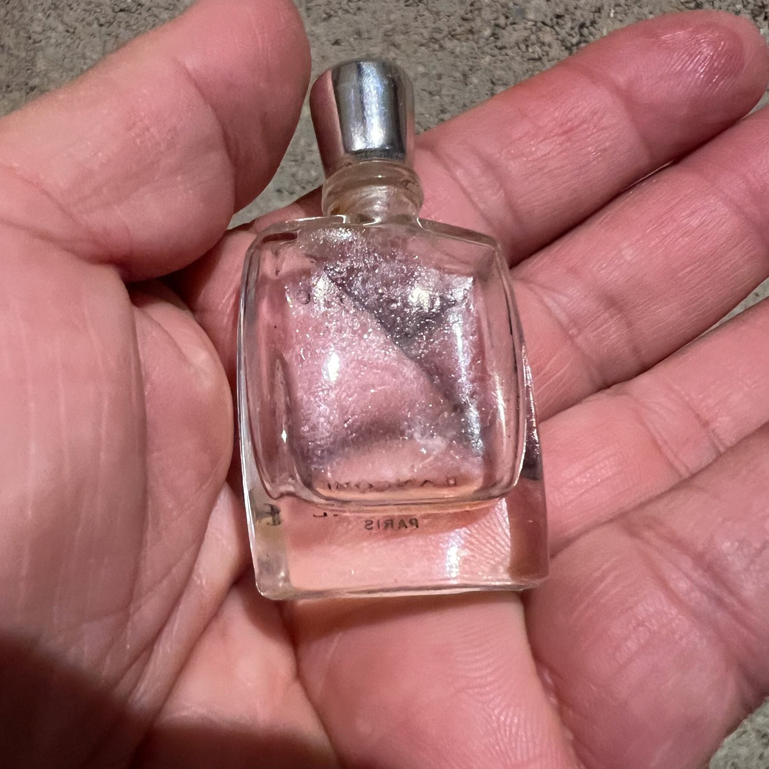 Mid-Century Modern Vintage Paris Vanity Four Miniature Glass Perfume Bottles For Sale