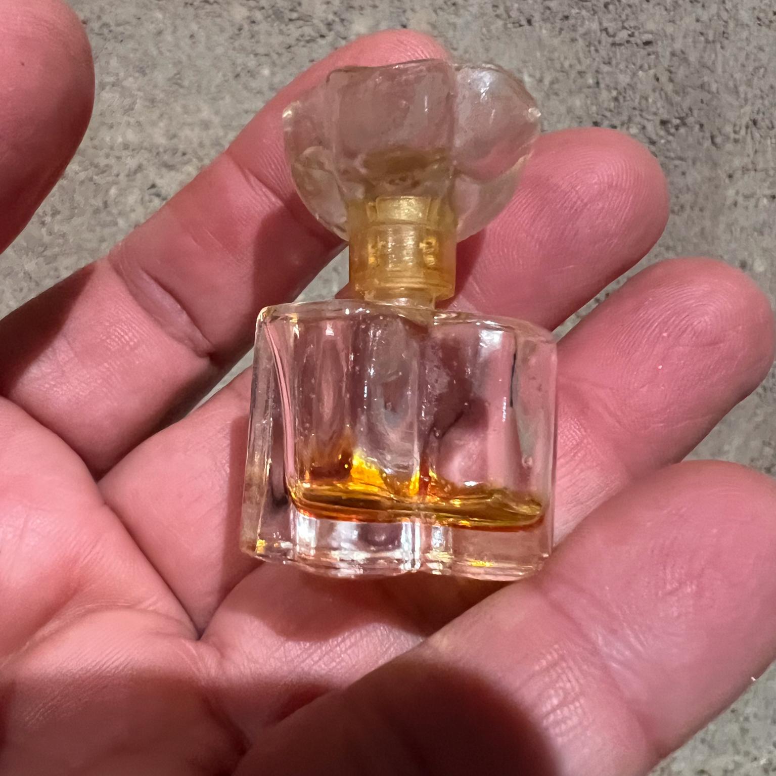 Vintage Paris Vanity Four Miniature Glass Perfume Bottles For Sale 2