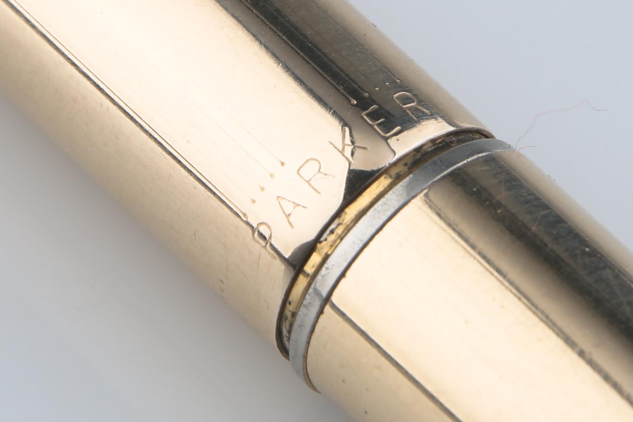 Women's or Men's Vintage Parker Gold-Filled Fountain Pen with Arrow Clip, Box and Papers