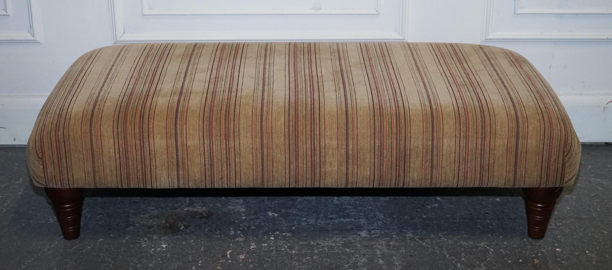 British VINTAGE PARKER KNOLL FABRIC FOOTSTOOL OTTOMAN MATCHING SOFA AVAiLABLE For Sale
