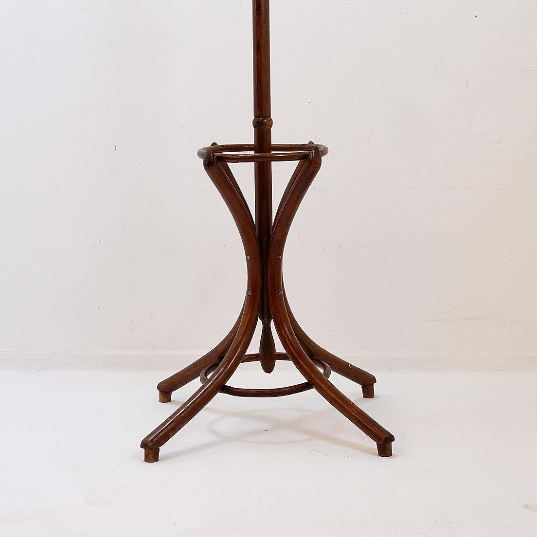 Appendiabiti vintage a pappagallo in legno di bengala - stile Thonet - inizio XX secolo in vendita 2