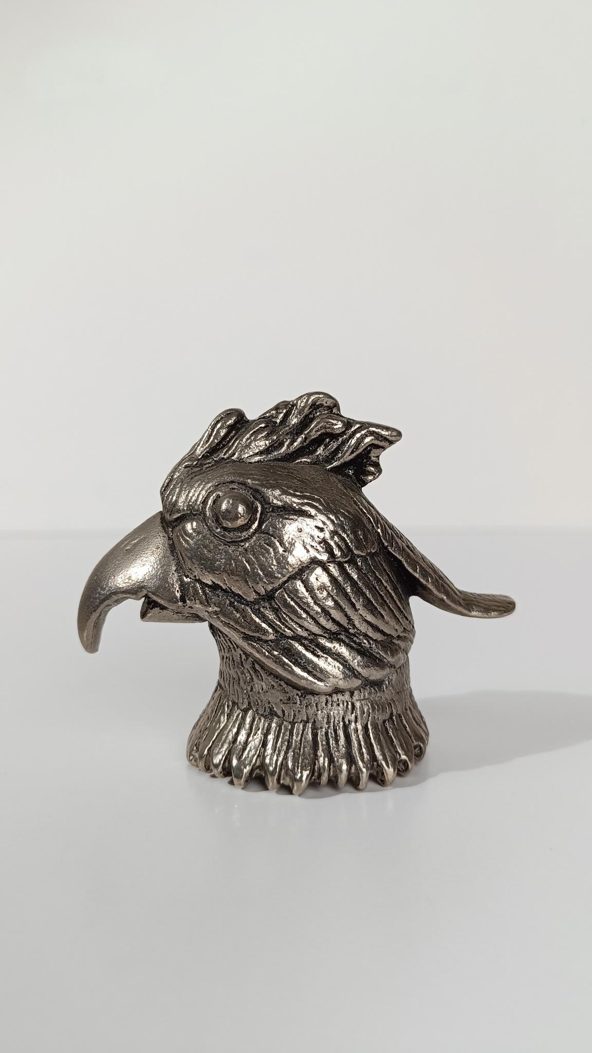 Décapsuleur tête de perroquet vintage style Gucci, A Silver, 70s en vente 4