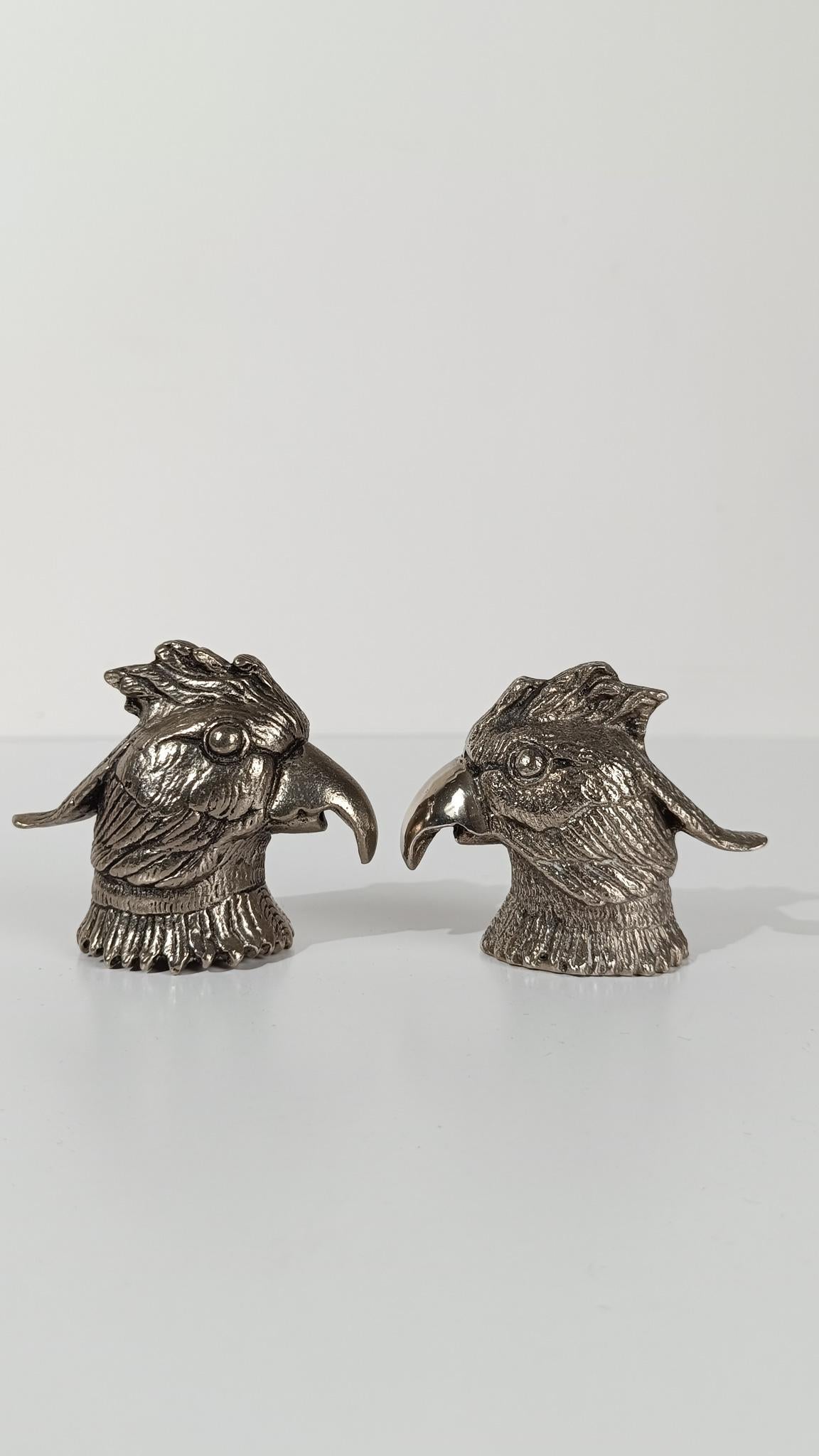 Décapsuleur tête de perroquet vintage style Gucci, A Silver, 70s en vente 7