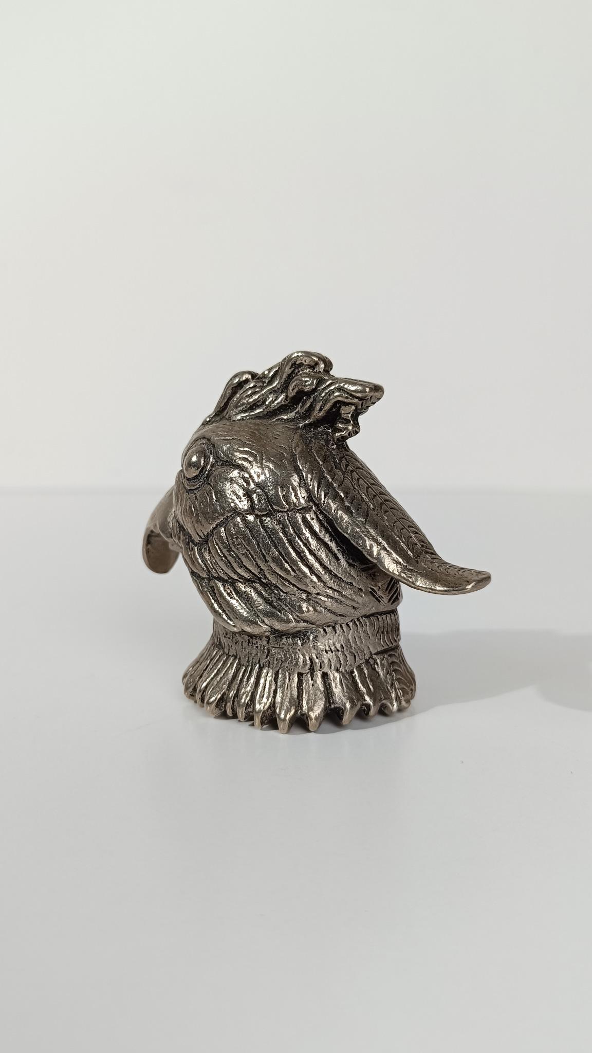 Décapsuleur tête de perroquet vintage style Gucci, A Silver, 70s en vente 9