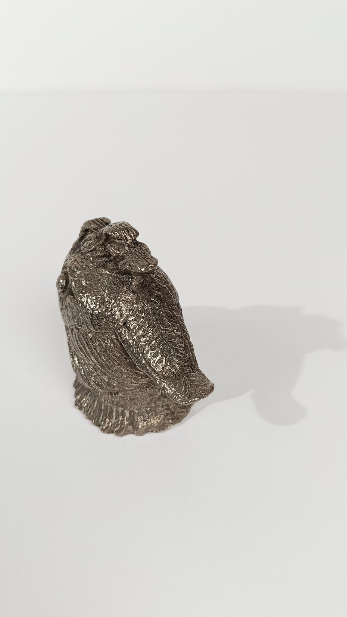 Décapsuleur tête de perroquet vintage style Gucci, A Silver, 70s en vente 11