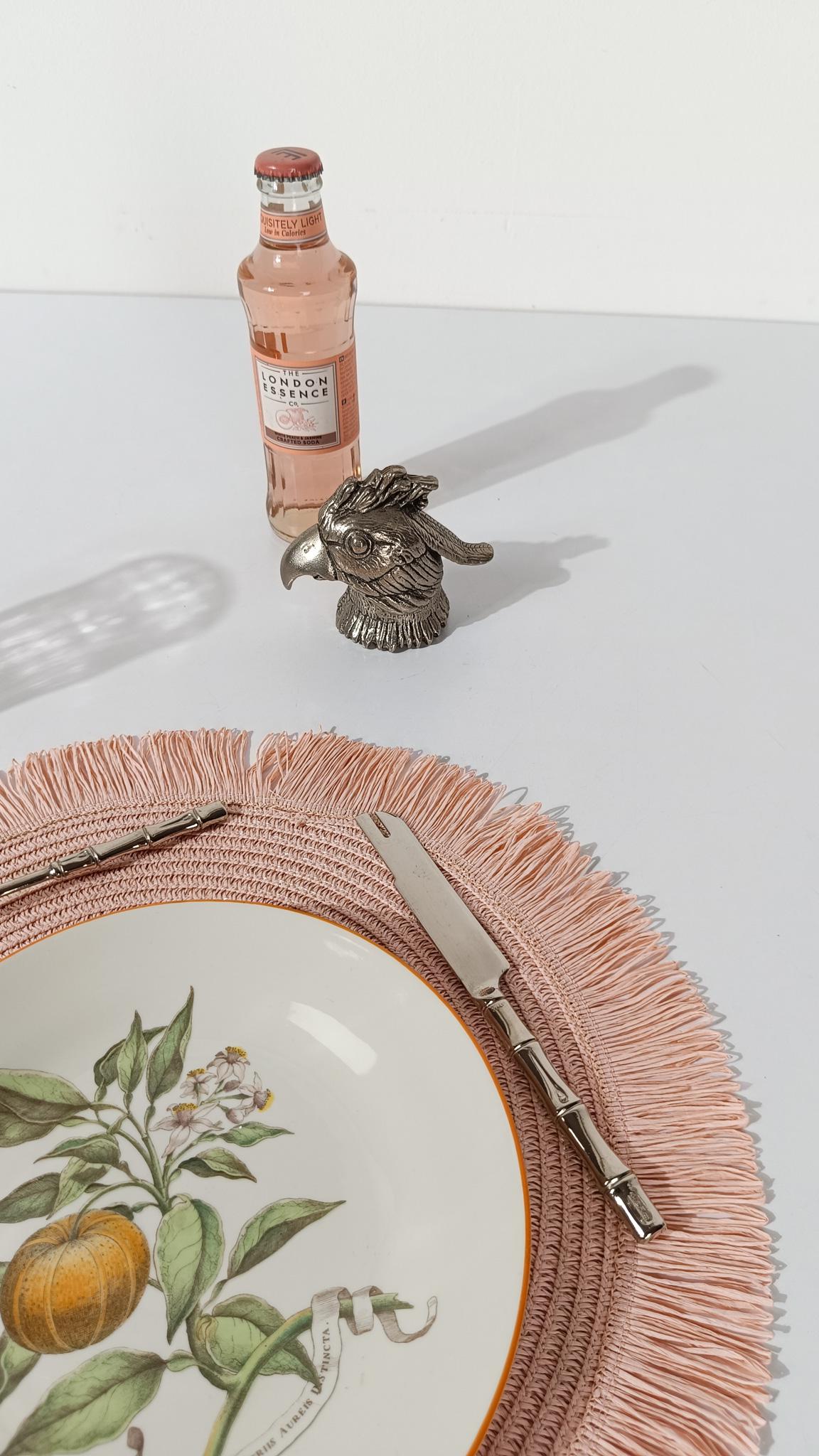 Mid-Century Modern Décapsuleur tête de perroquet vintage style Gucci, A Silver, 70s en vente