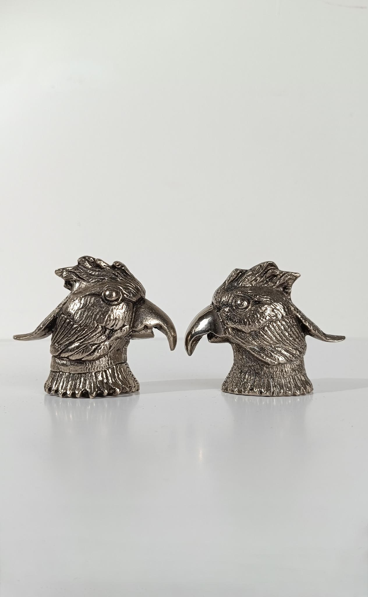 Décapsuleur tête de perroquet vintage style Gucci, A Silver, 70s en vente 2