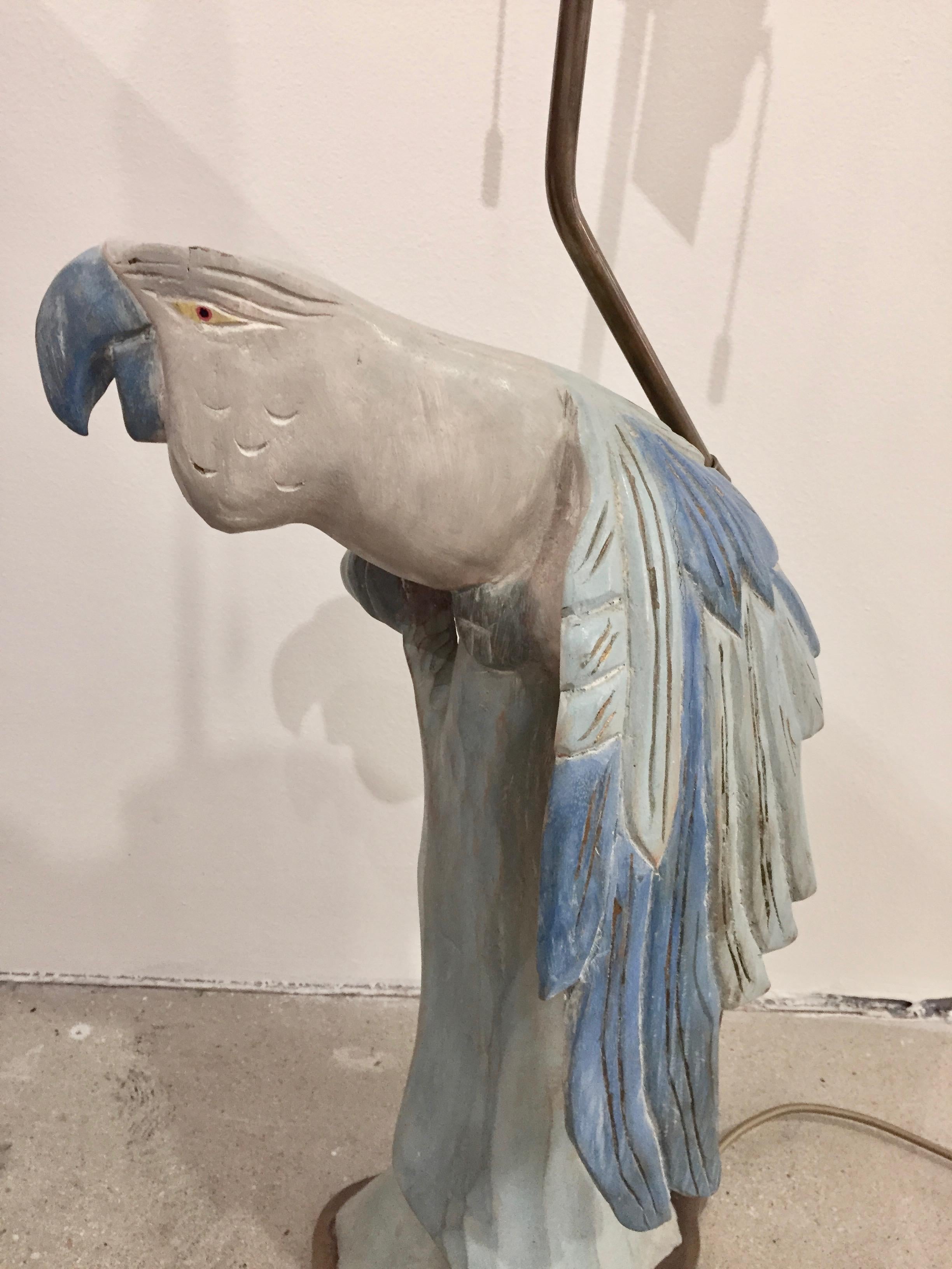Vintage Parrot Lamp, German, circa 1950 In Good Condition In Brooklyn, NY