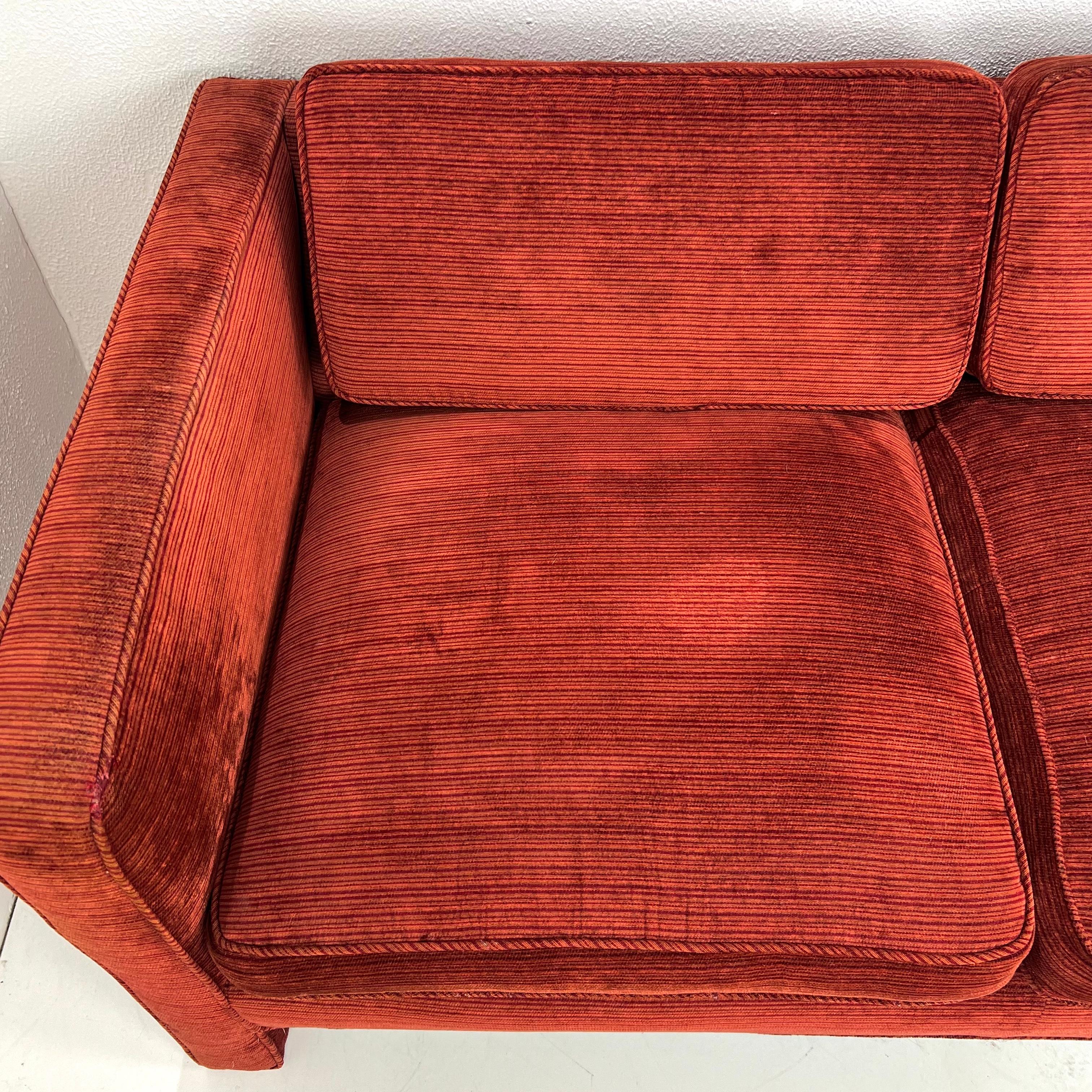 Vintage Parsons Loveseat in the Style of Milo Baughman 4