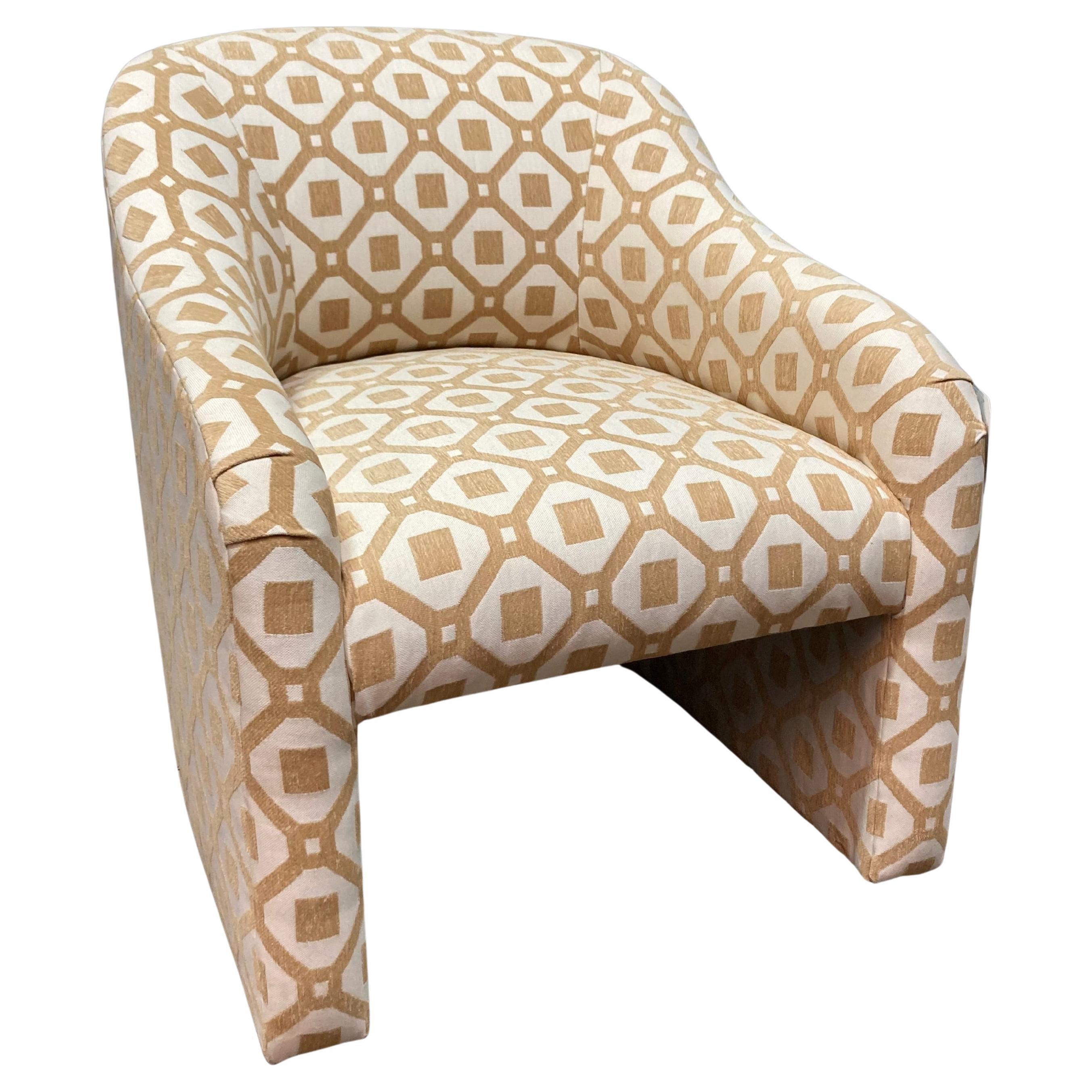 Fauteuil club vintage de style Parsons en vente