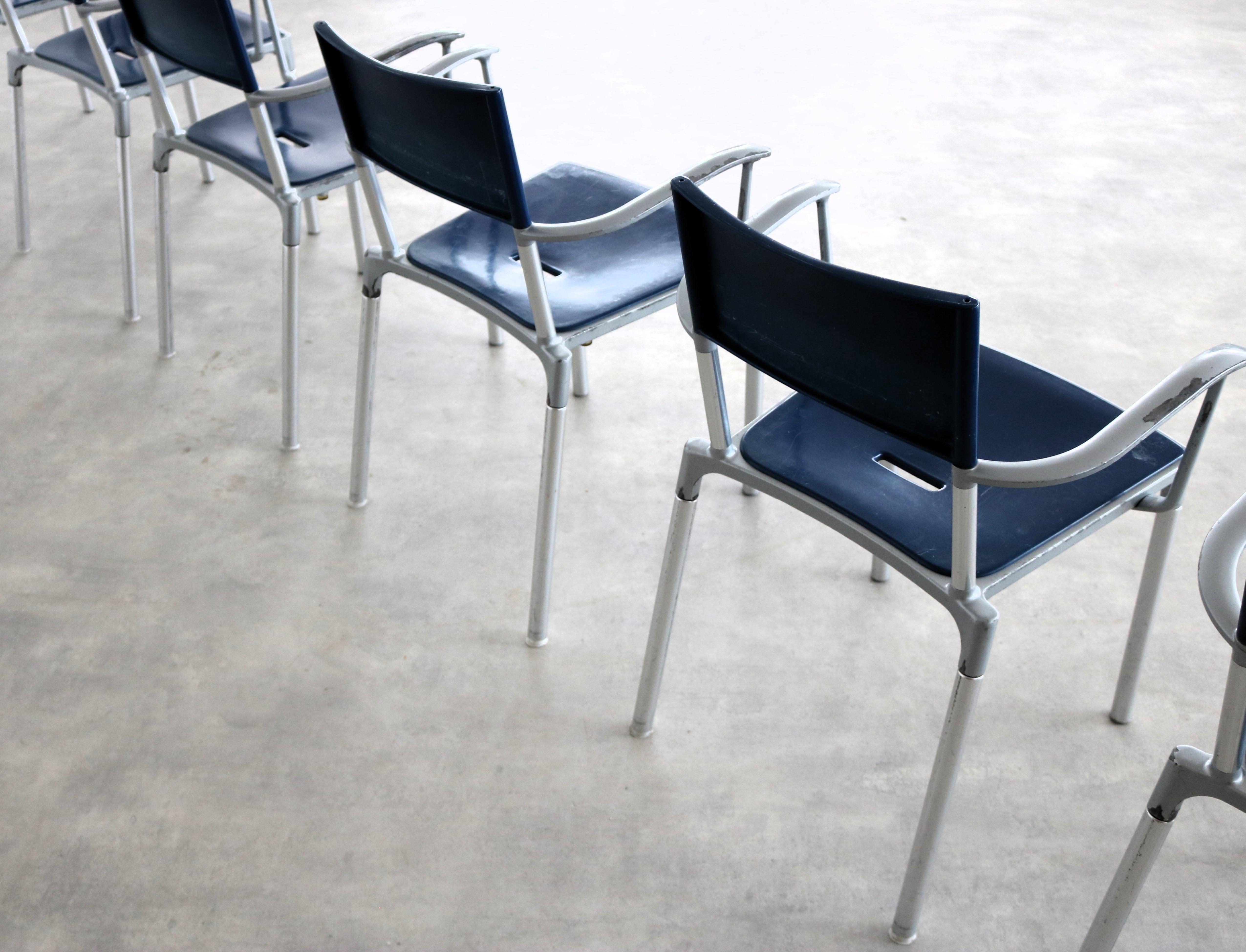 vintage party chairs  Blitz  Segis Italy  90s For Sale 6