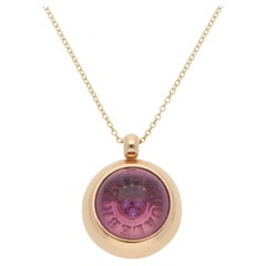Vintage Pasquale Bruni Amethyst and Diamond Pendant Necklace