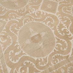 Vintage Pastel Coloured Central Asian Suzani Embroidery