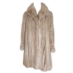 Vintage pastel mink fur coat jacket 4/S
