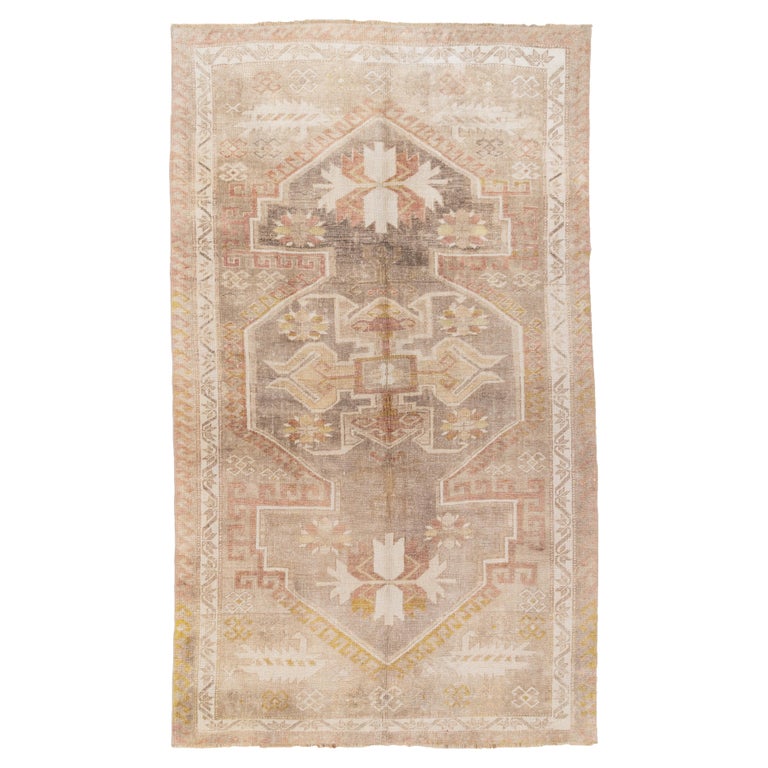 Vintage Pastel Turkish Rug For Sale at 1stDibs