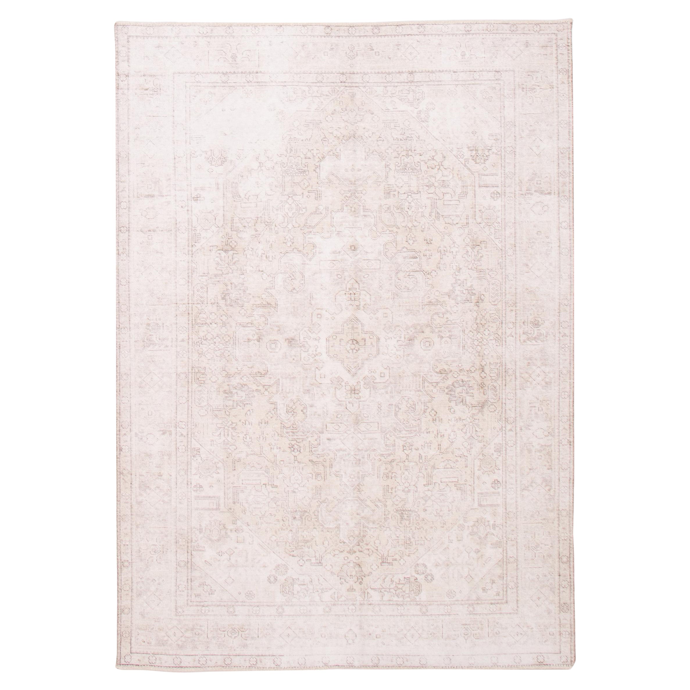 Tappeto Tabriz persiano vintage in lana pastello, 6' x 9' in vendita
