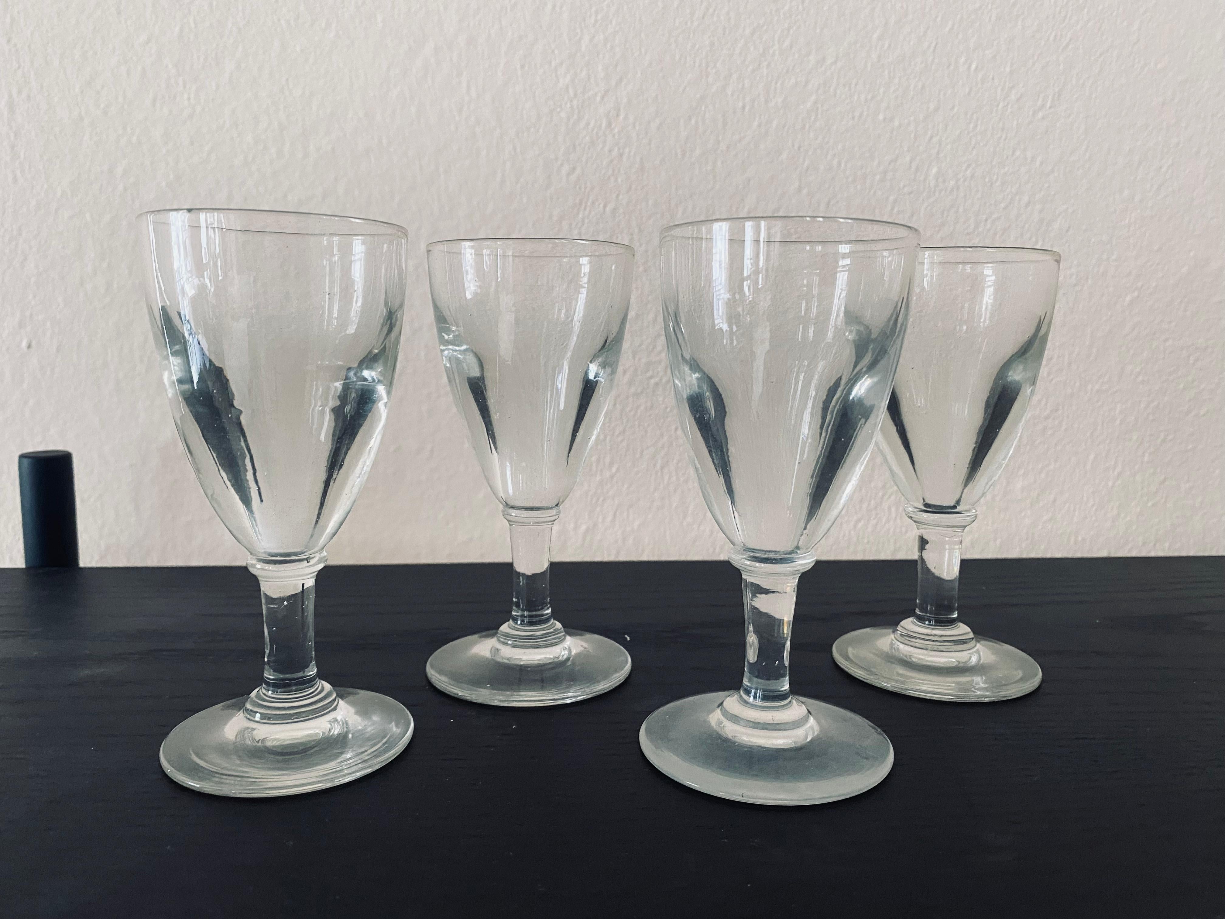 Belle Époque Vintage Pasties Glasses from 1900 France: Timeless Elegance in Antique Glassware For Sale