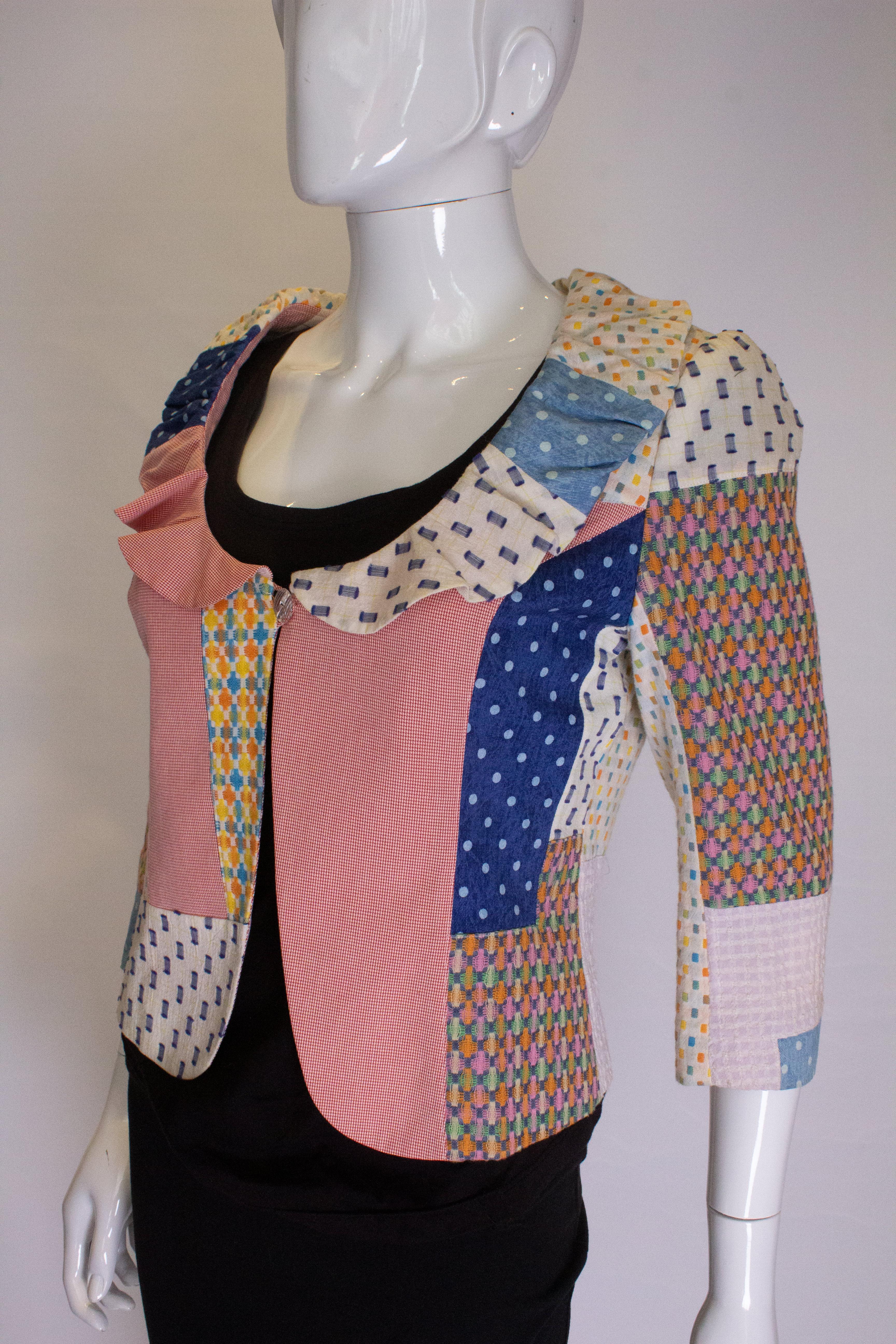 Vintage Patchwork Jacket In Good Condition For Sale In London, GB