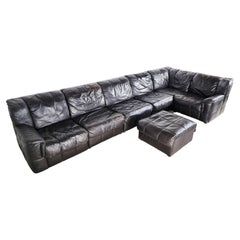 Used Patchwork Leather Modular Sofa, 1970s