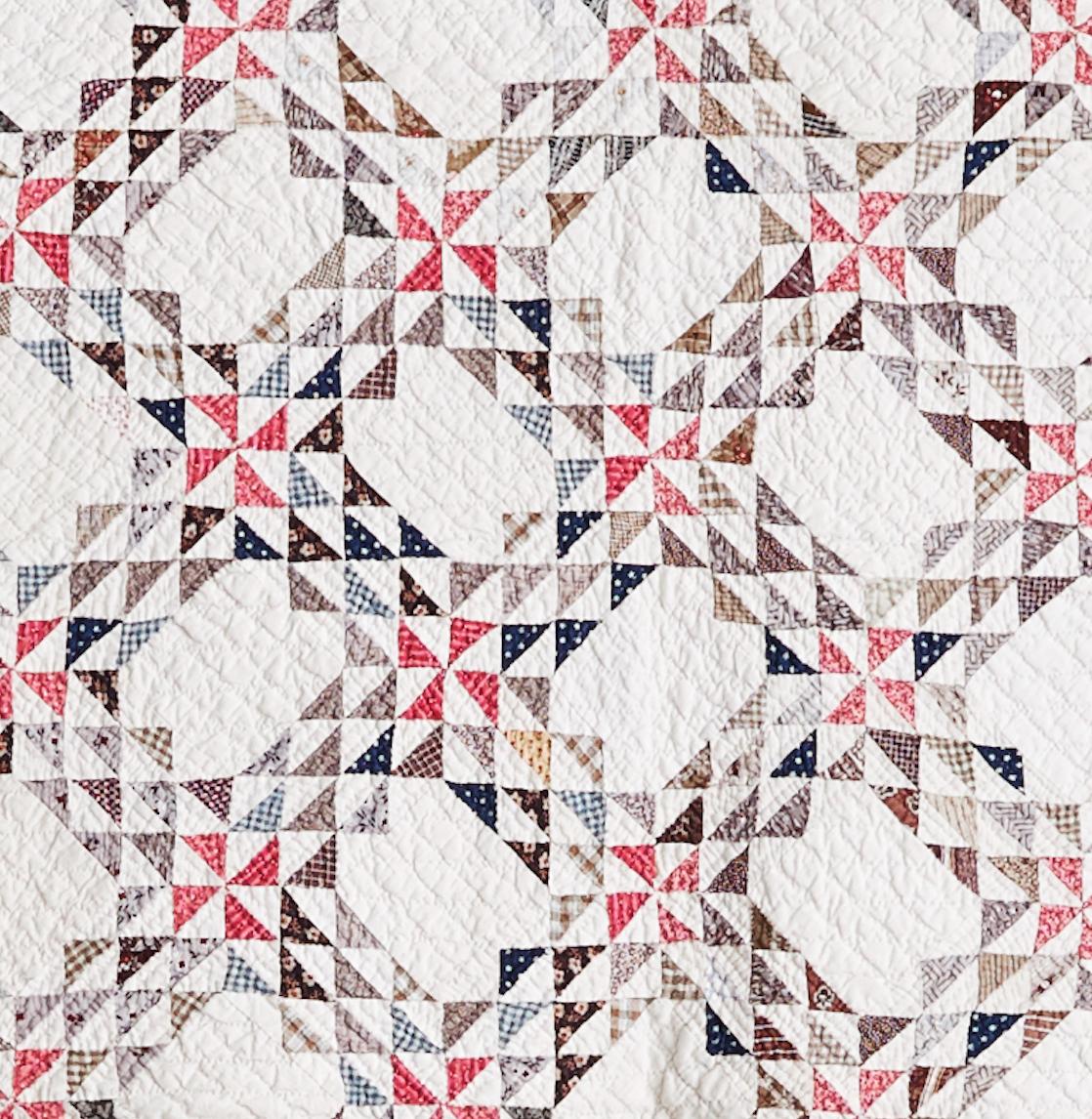 pastel patchwork quilt