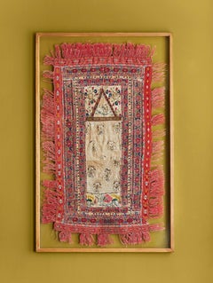 Vintage Patchwork of Various Red Detailed Embroideries, Greece, 18-19th Century