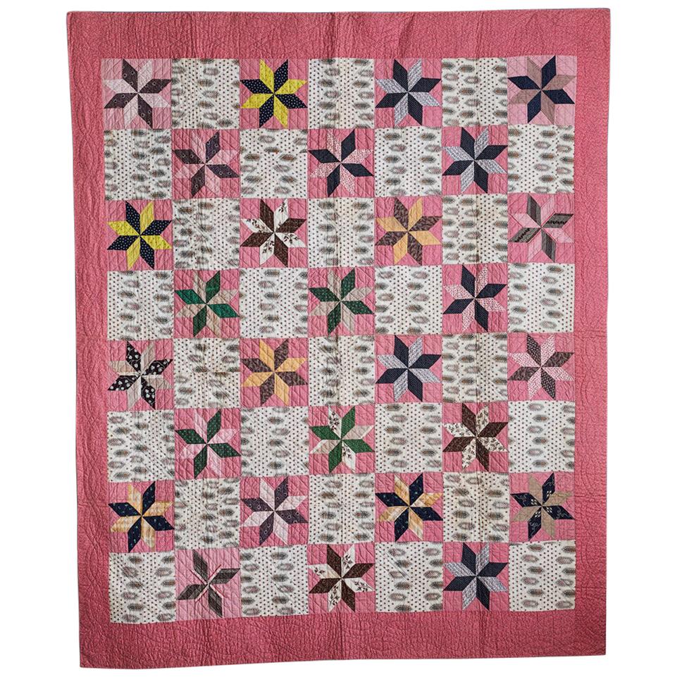 Vintage Patchwork Quilt, 19th Century