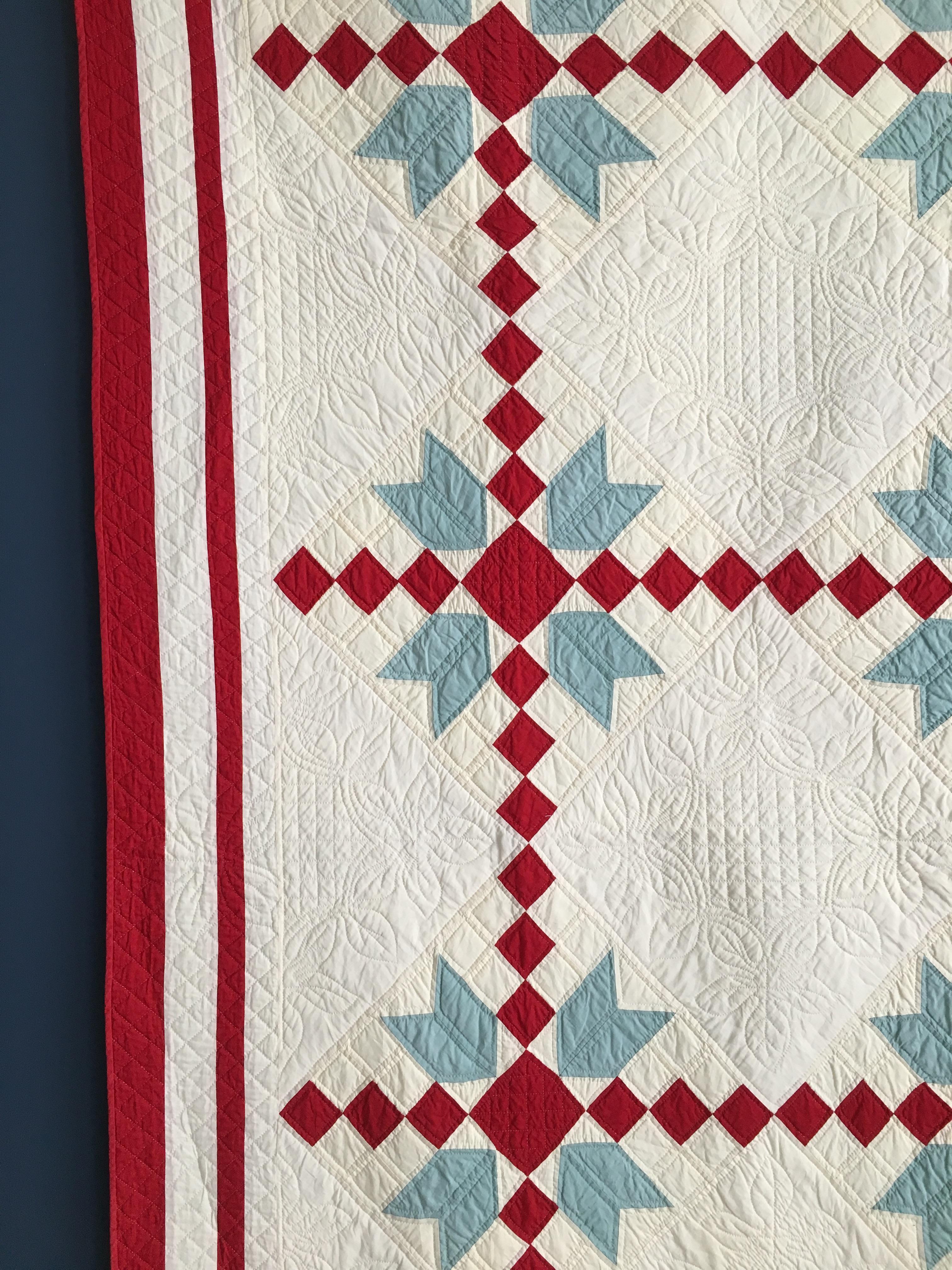 Folk Art Vintage Patchwork Quilt