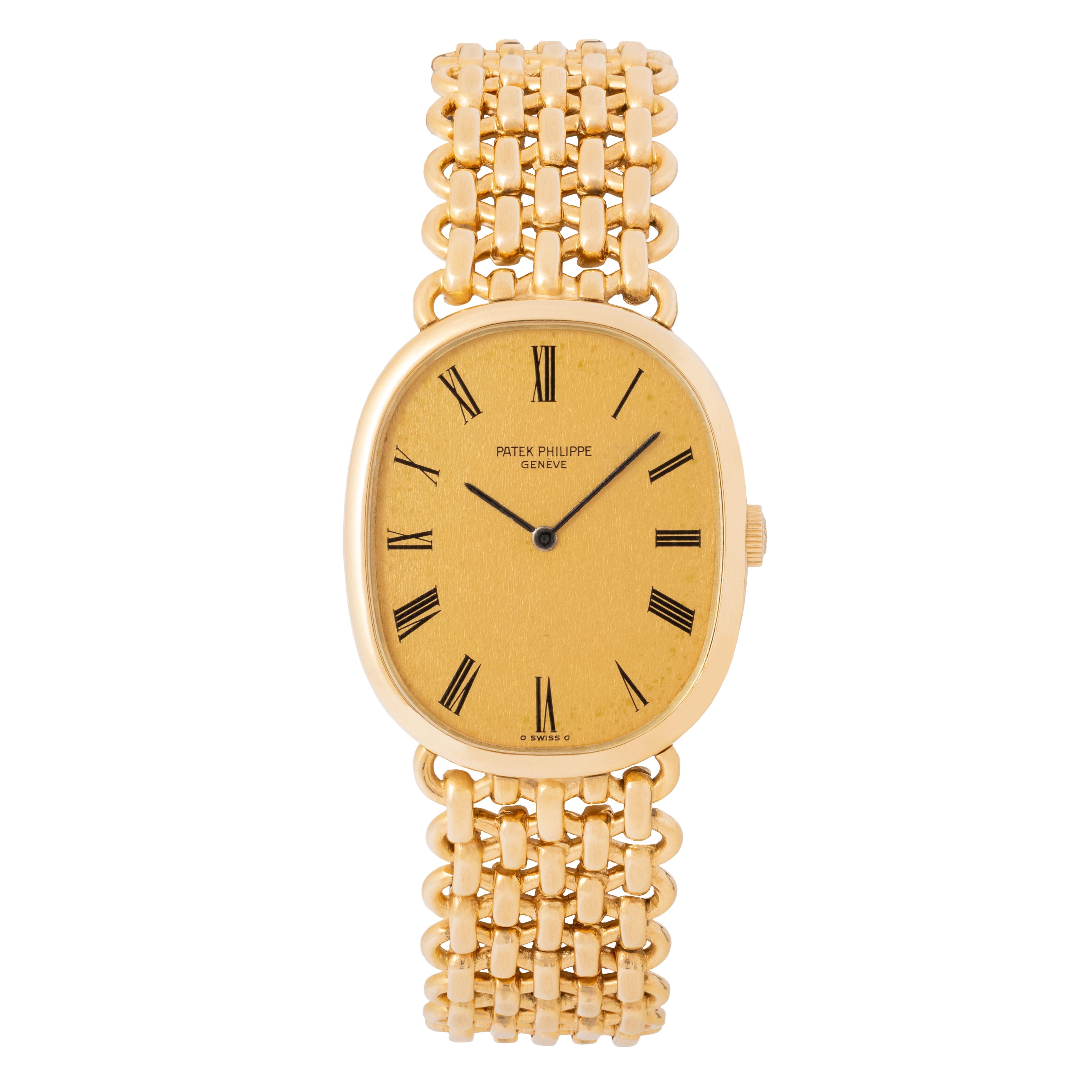 Moderno Patek Philippe d'epoca 18 Karat Grand Ellipse Model 3848/1 Carica manuale