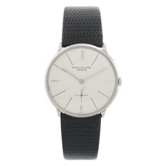 Vintage Patek Philippe 18 Karat White Gold Men's Watch Ref 2573