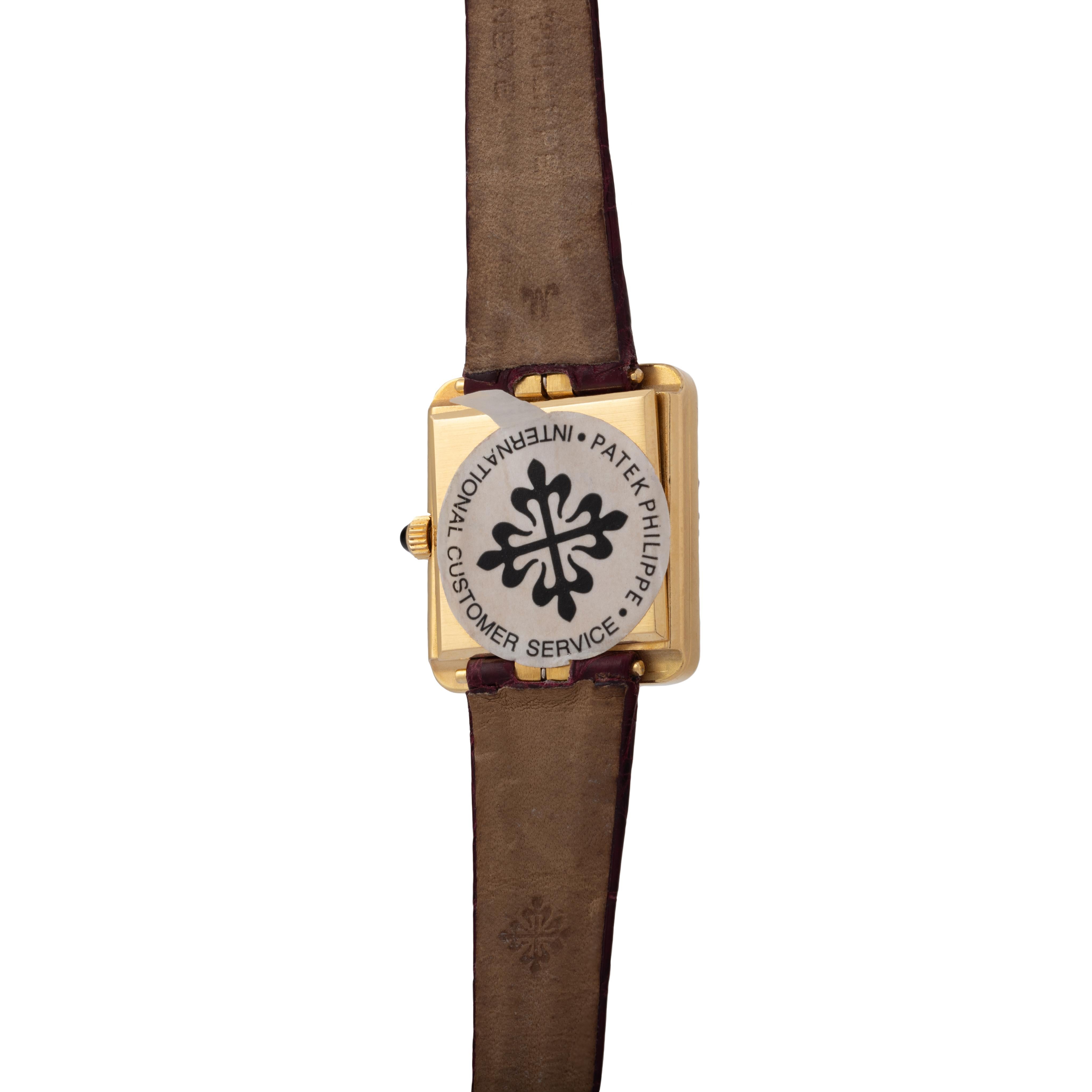 Vintage Patek Philippe 18 Karat Yellow Gold Gondolo Manual Wind 1
