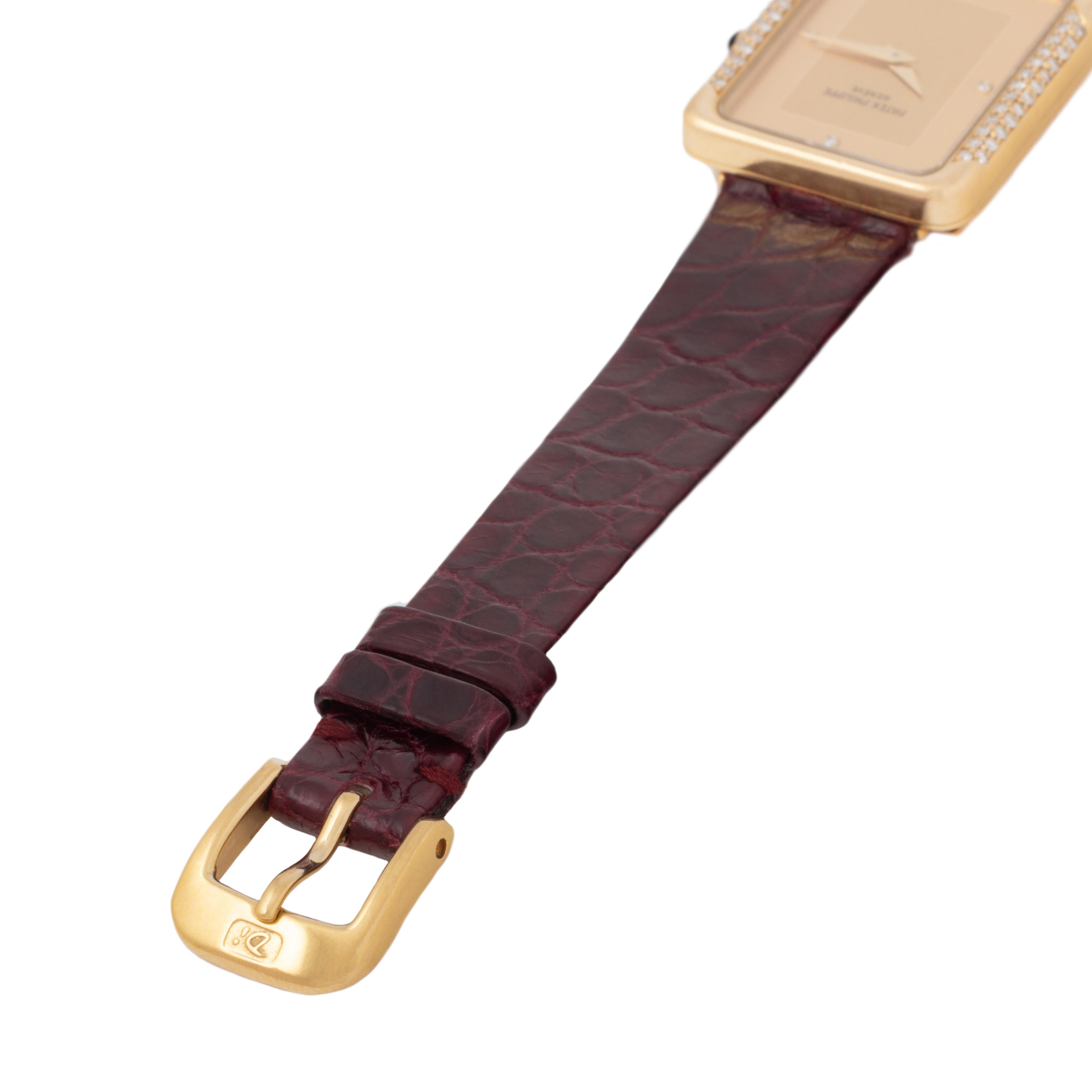 Vintage Patek Philippe 18 Karat Yellow Gold Gondolo Manual Wind 2