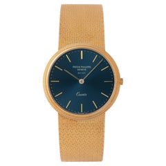 Vintage Patek Philippe 18 Karat Yellow Gold Model 3744/1 Calatrava with B/P