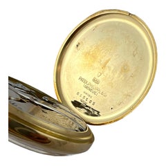 Vintage Patek Philippe 18 Karat Yellow Gold Open Face Pocket Watch