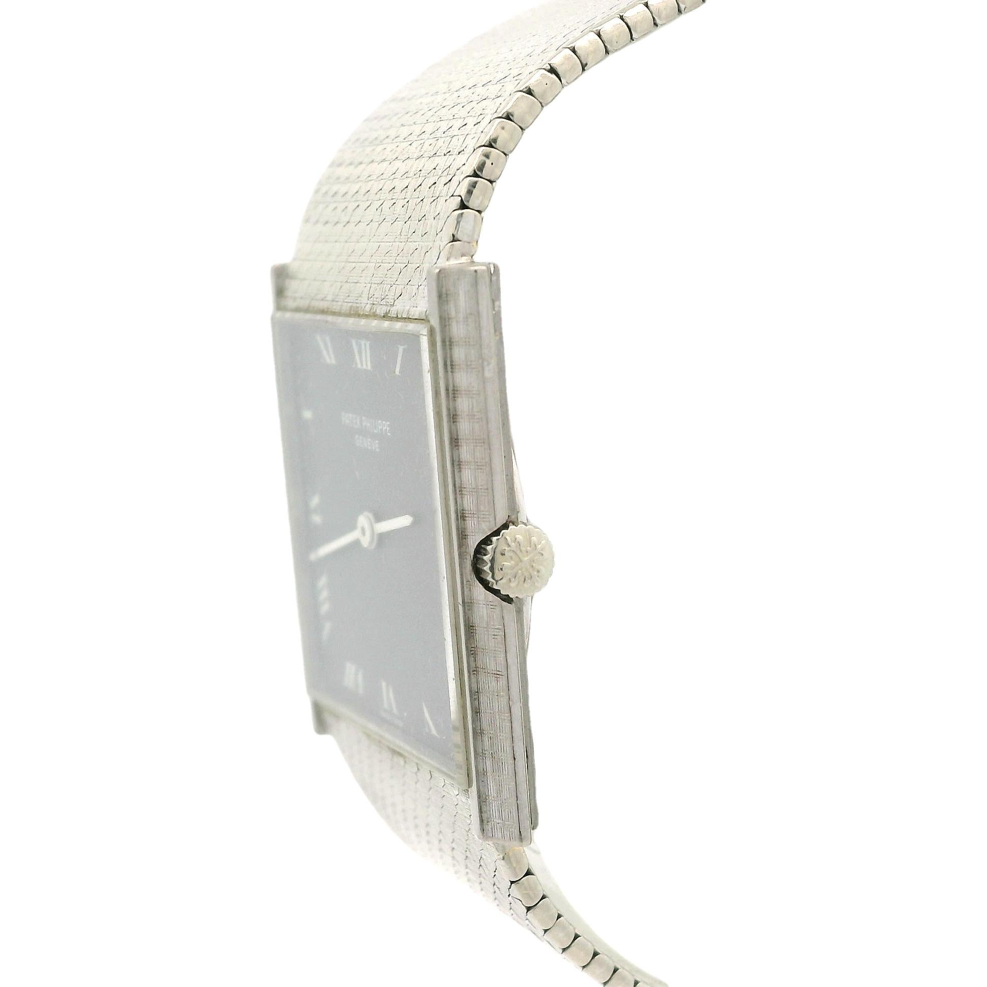 Patek Philippe or blanc 18 carats 28 mm carré 6