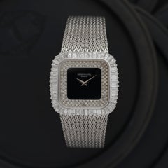 Vintage Patek Philippe 18k White Gold Model 3625/1G Haute Joaillerie Watch Box