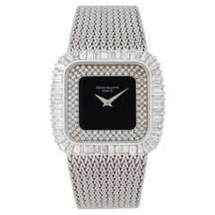 Vintage Patek Philippe 18k White Gold Model 3625/1G Haute Joaillerie Watch Box