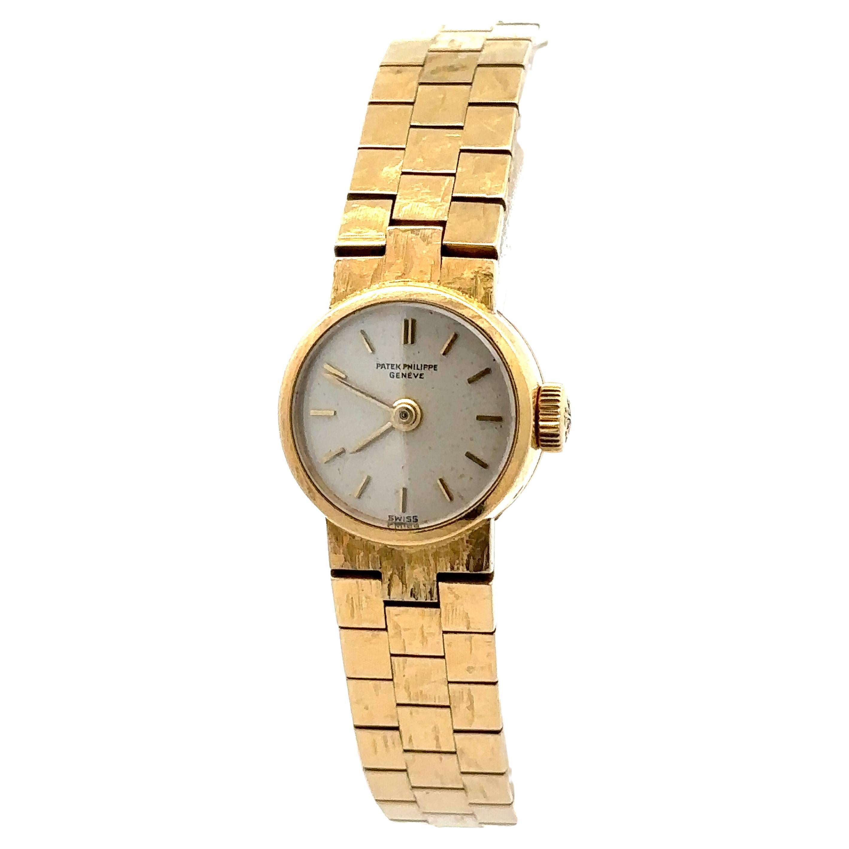 Vintage Patek Philippe 18k Yellow Gold 15mm Round 6" Watch Bracelet Ref. 3266/4